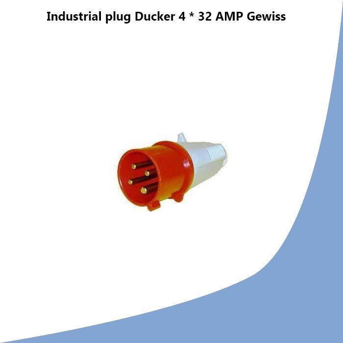 Industrial plug Ducker 4 * 32 AMP Gewiss