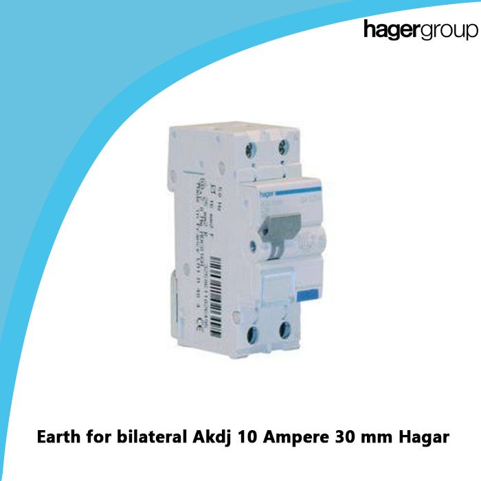 Earth for bilateral Akdj 10 Ampere 30 mm Hagar