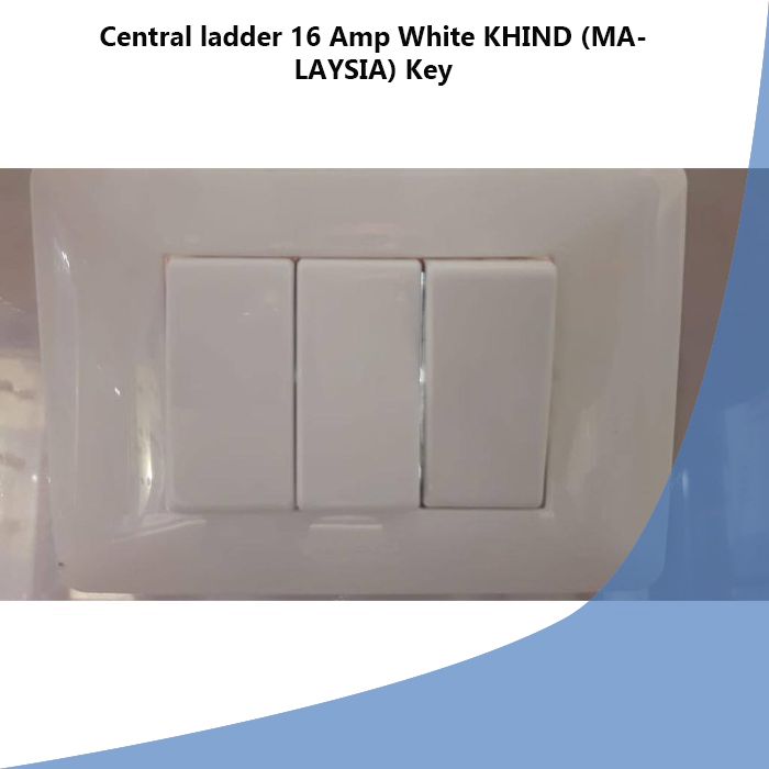 Central ladder 16 Amp White KHIND (MALAYSIA) Key