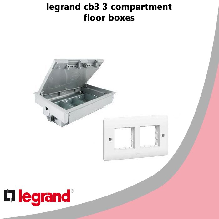 legrand cb3 3 compartment floor boxes