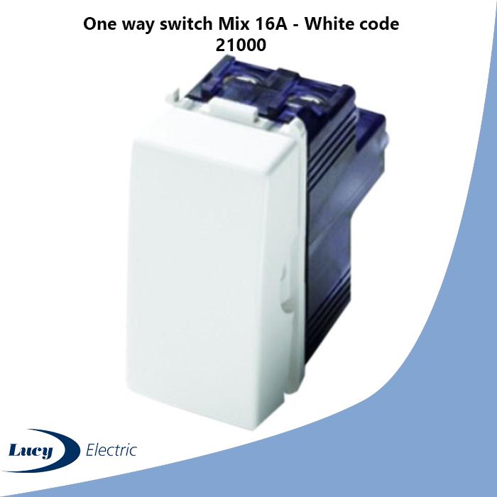 One way switch Mix 16A - White