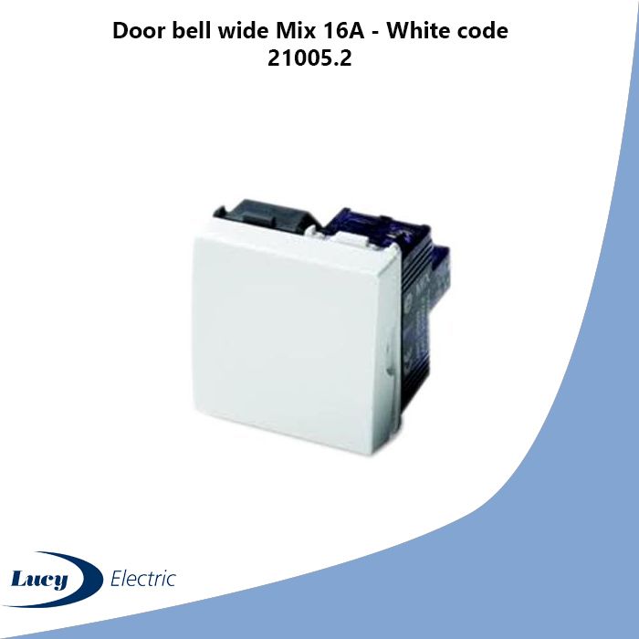 Door bell wide Mix 16A - White