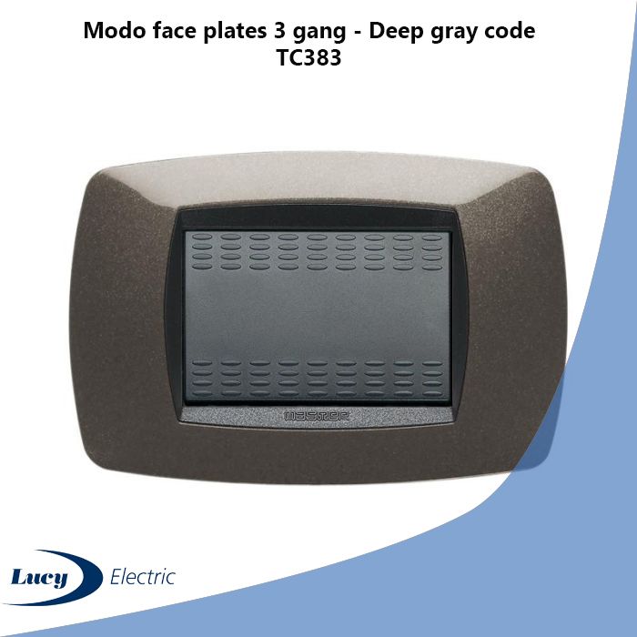 Modo face plates 3 gang - Deep gray