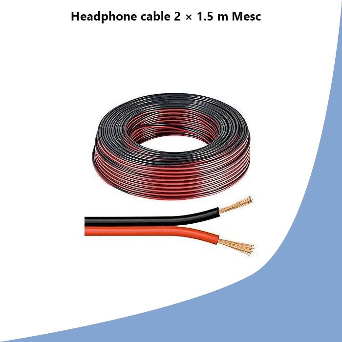 Headphone cable 2 × 1.5 m Mesc