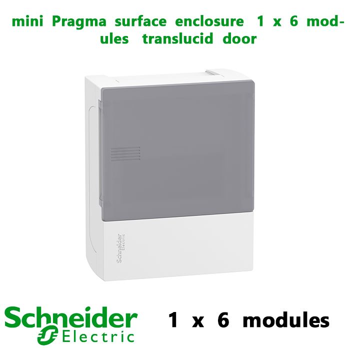 mini  Pragma  surface  enclosure   1  x  6  modules   translucid  door