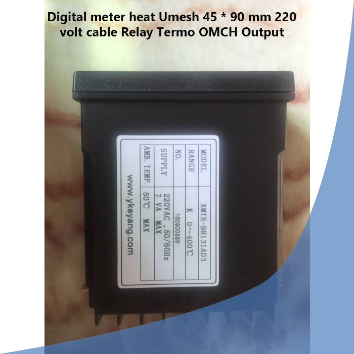 Digital meter heat Umesh 45 * 90 mm 220 volt cable Relay Termo OMCH Output