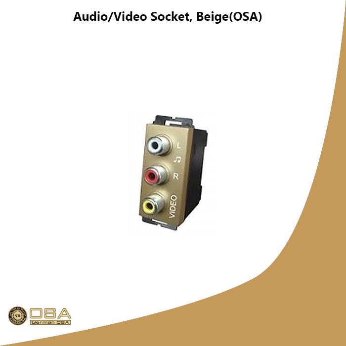Audio/Video Socket, Beige(OSA)