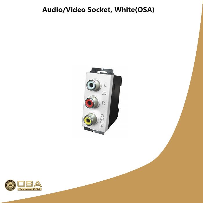 Audio/Video Socket, White(OSA)