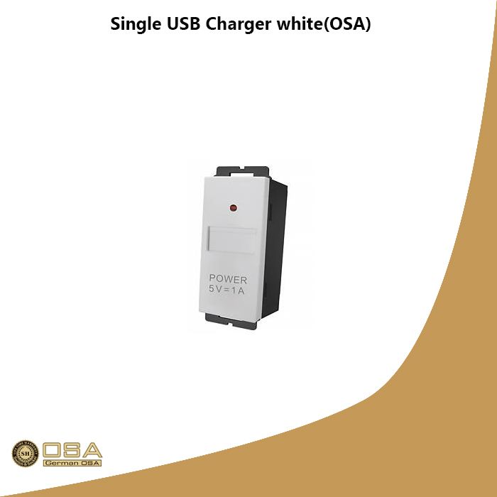 Single USB Charger white(OSA)