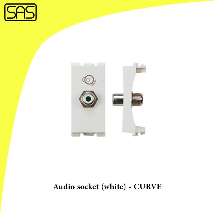 Audio socket (white) - CURVE