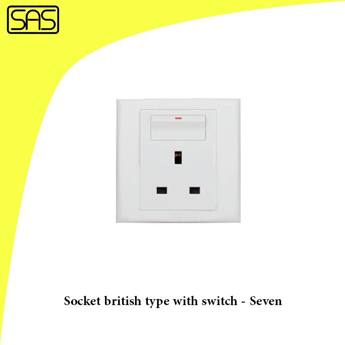 Socket british type with switch - Seven