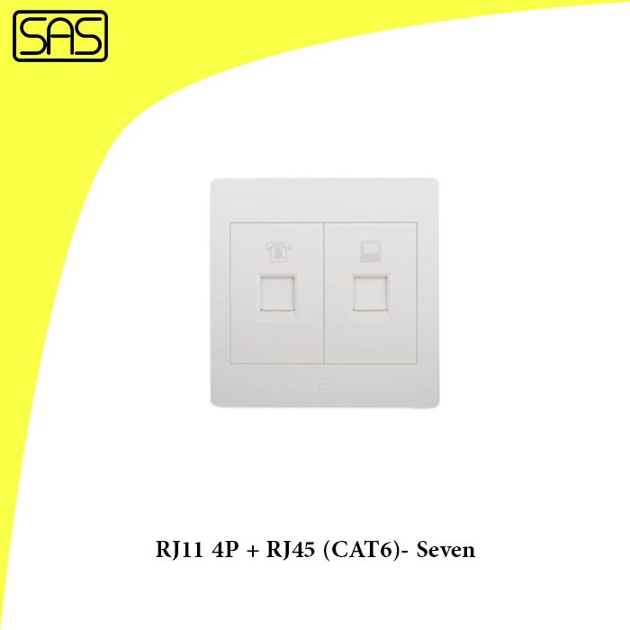 RJ11 4P + RJ45 (CAT6)- Seven
