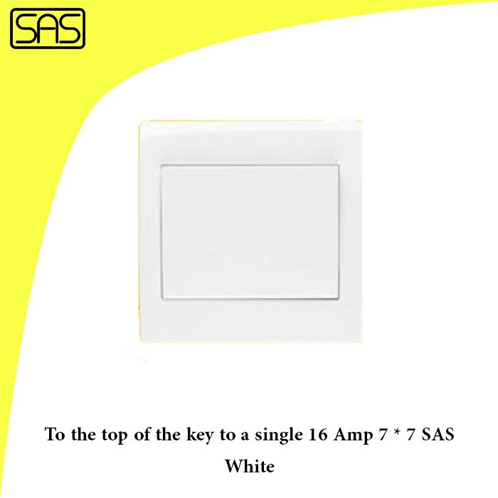 To the top of the key to a single 16 Amp 7 * 7 SAS White