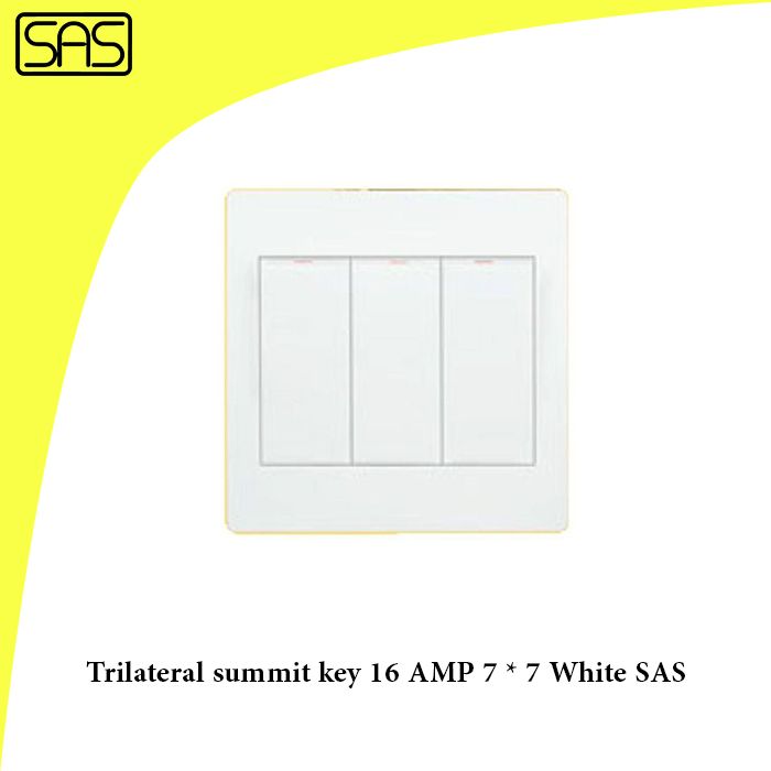 Trilateral summit key 16 AMP 7 * 7 White SAS