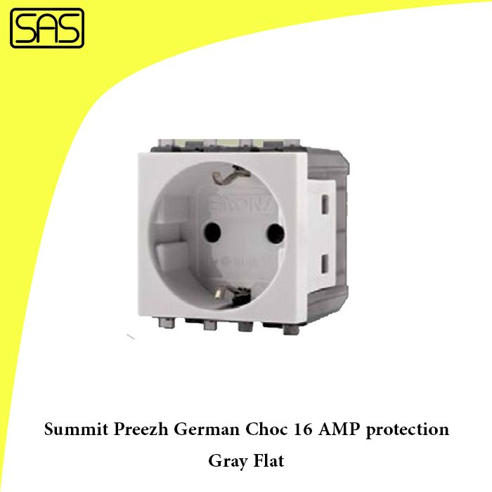 Summit Preezh German Choc 16 AMP protection Gray Flat