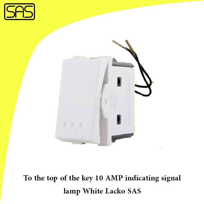 To the top of the key 10 AMP indicating signal lamp White Lacko SAS