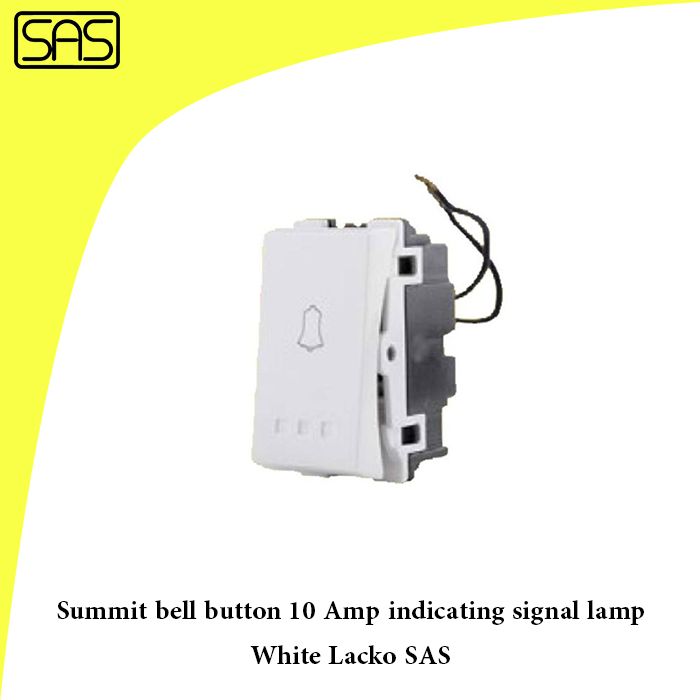 Summit bell button 10 Amp indicating signal lamp White Lacko SAS
