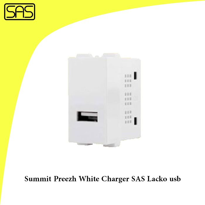 Summit Preezh White Charger SAS Lacko usb