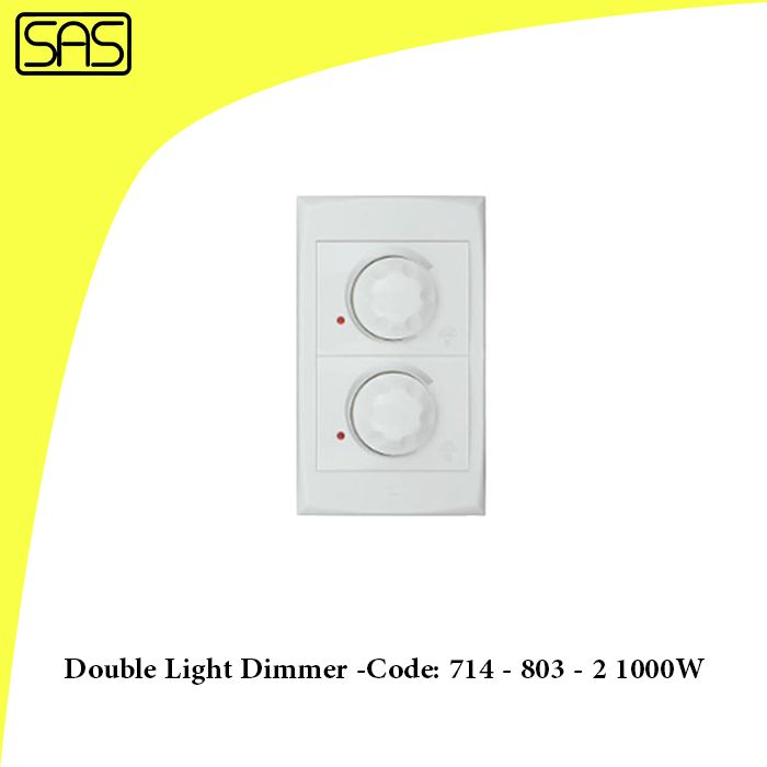 Double Light Dimmer -Code: 714 - 803 - 2 1000W