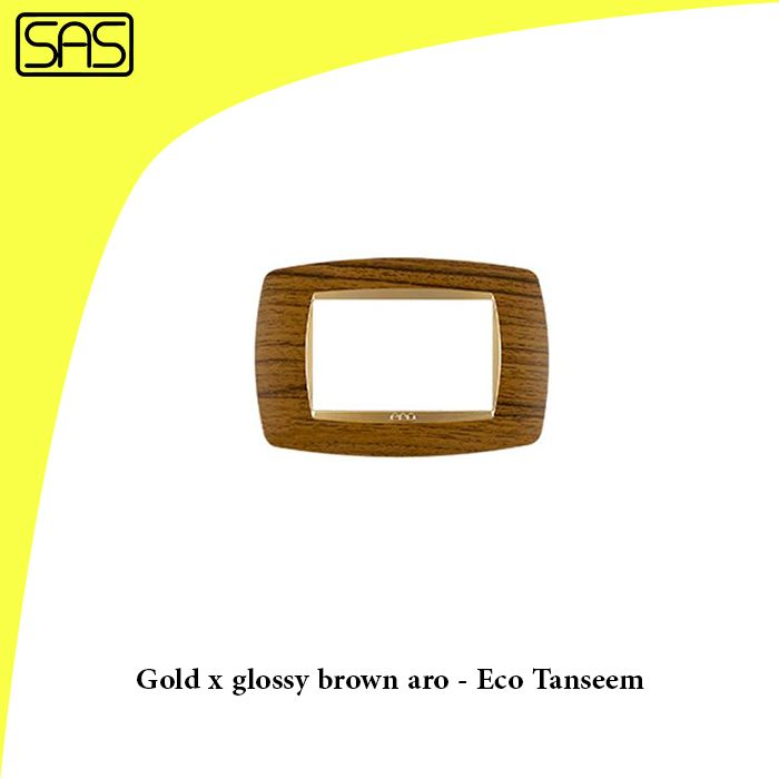 Gold x glossy brown aro - Eco Tanseem