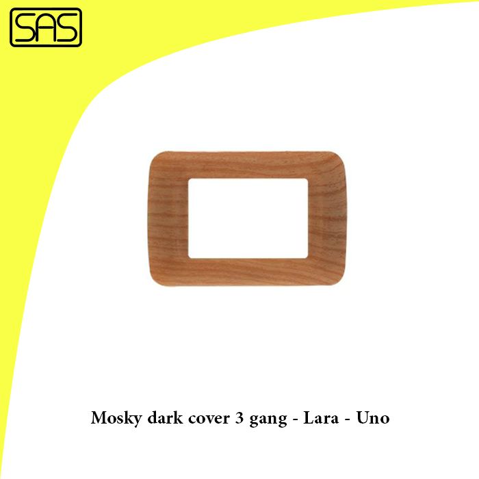 Mosky dark cover 3 gang - Lara - Uno