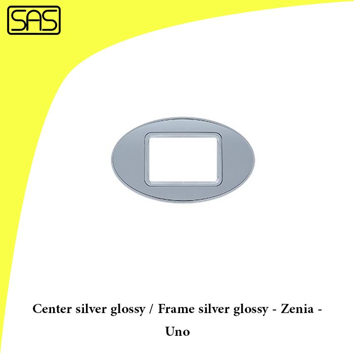 Center silver glossy / Frame silver glossy - Zenia - Uno