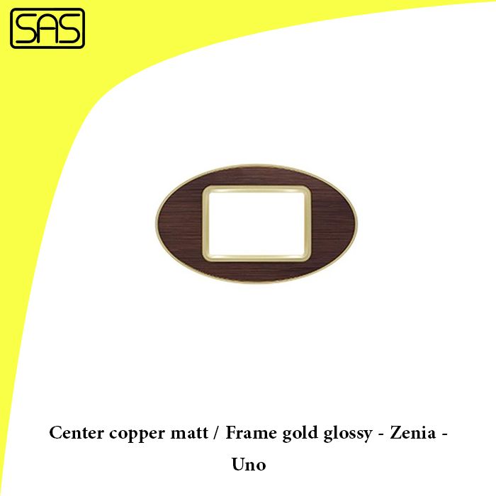 Center copper matt / Frame gold glossy - Zenia - Uno