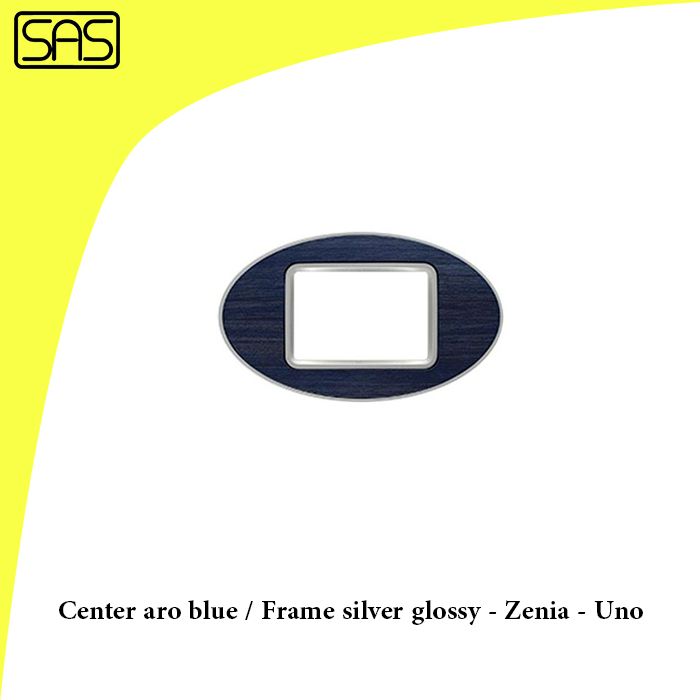 Center aro blue / Frame silver glossy - Zenia - Uno