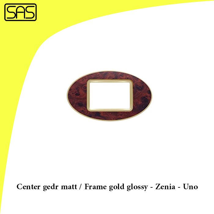 Center gedr matt / Frame gold glossy - Zenia - Uno
