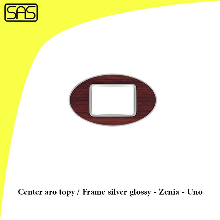 Center aro topy / Frame silver glossy - Zenia - Uno