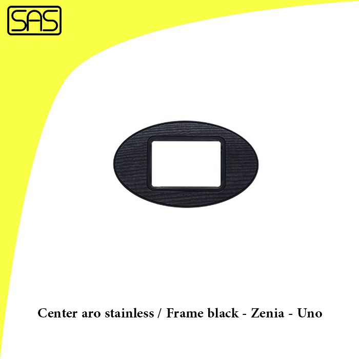 Center aro stainless / Frame black - Zenia - Uno