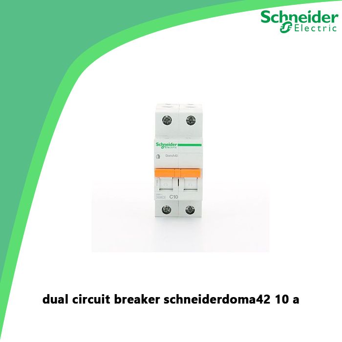 dual circuit breaker schneiderdoma42 10 a