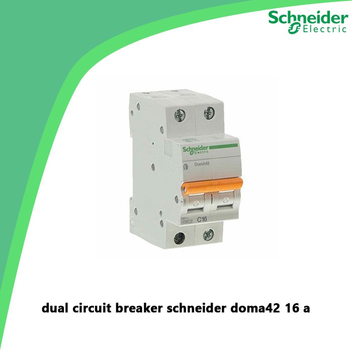 dual circuit breaker schneider doma42 16 a