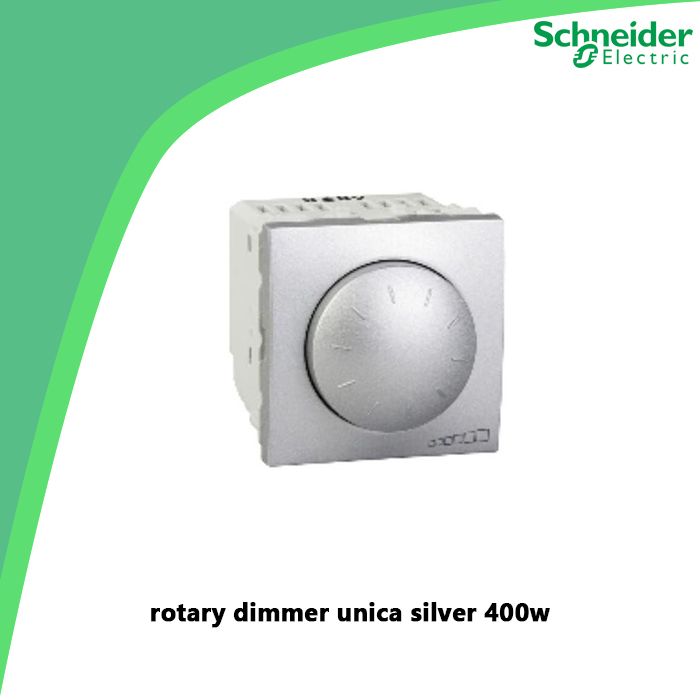 rotary dimmer unica silver 400w