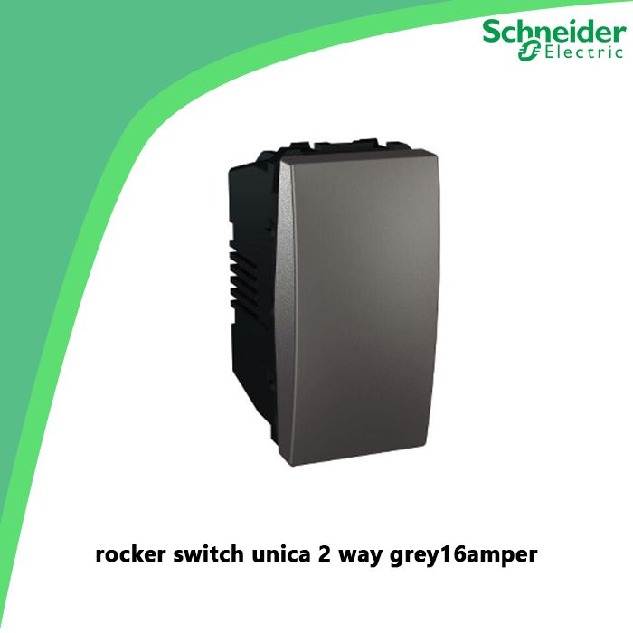 rocker switch unica 2 way grey16amper