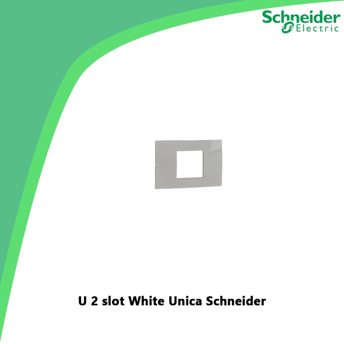 U 2 slot White Unica Schneider