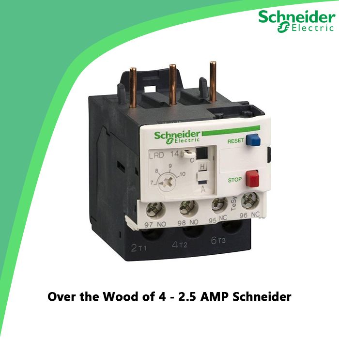 Over the Wood of 4 - 2.5 AMP Schneider