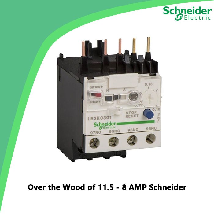 Over the Wood of 11.5 - 8 AMP Schneider