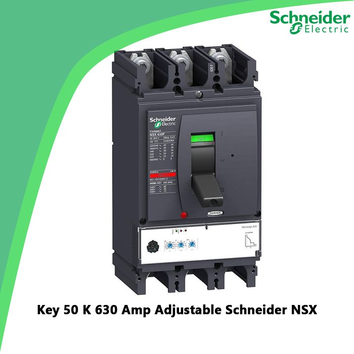 Key 50 K 630 Amp Adjustable Schneider NSX