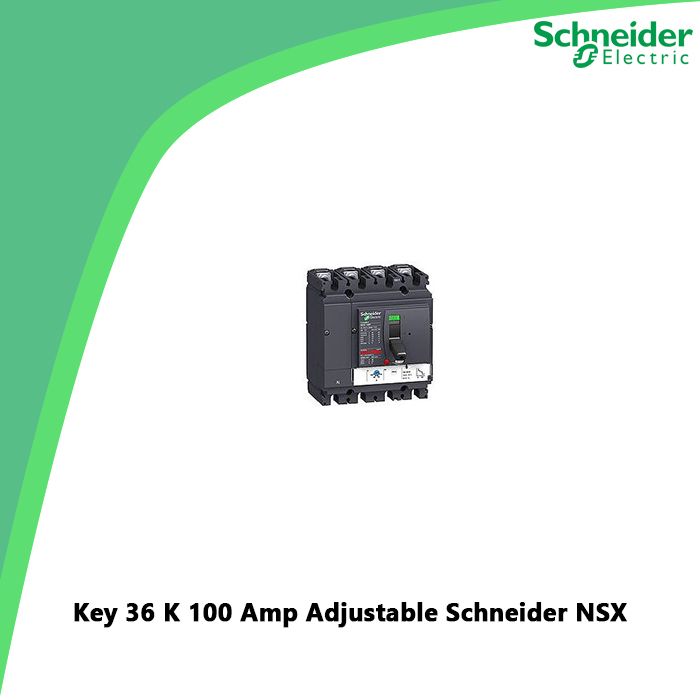 Key 36 K 100 Amp Adjustable Schneider NSX