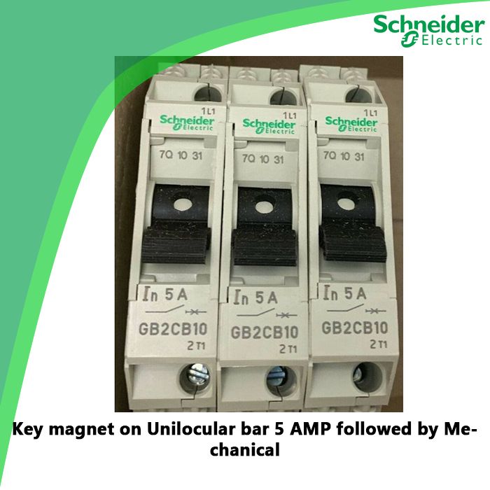 Key magnet on Unilocular bar 5 AMP followed by Mechanical