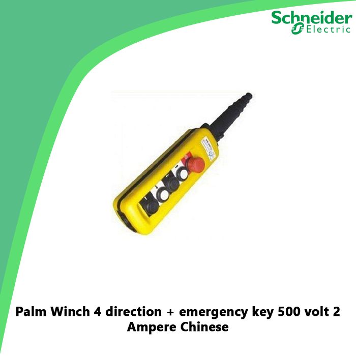 Palm Winch 4 direction + emergency key 500 volt 2 Ampere Chinese