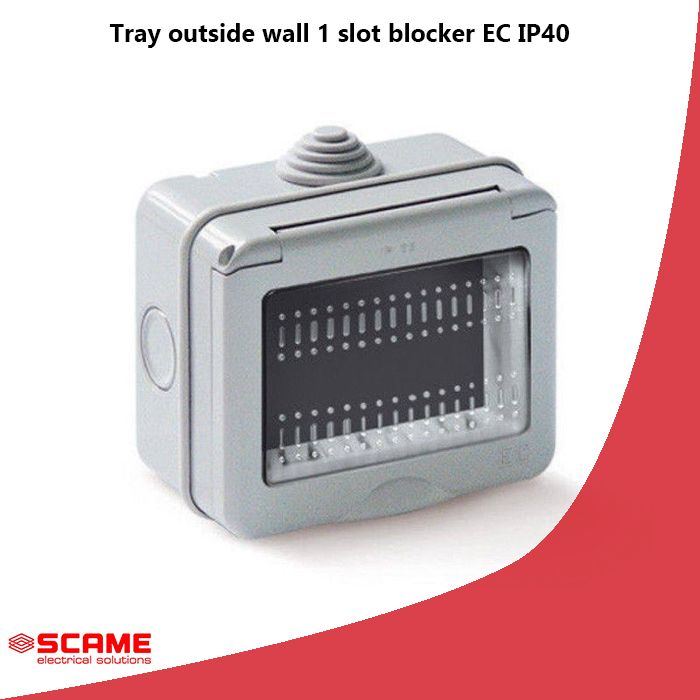 Tray outside wall 1 slot blocker EC IP40