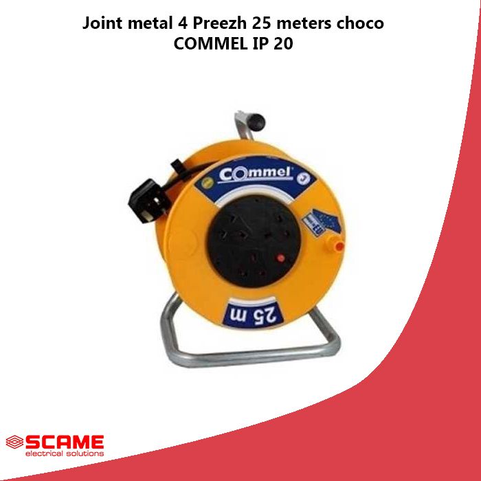 Joint metal 4 Preezh 25 meters choco COMMEL IP 20