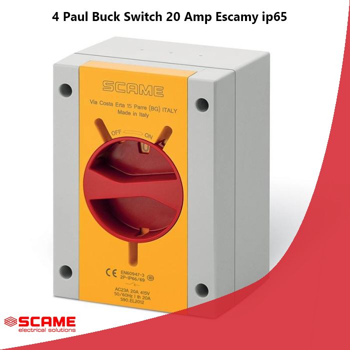 4 Paul Buck Switch 20 Amp Escamy ip65