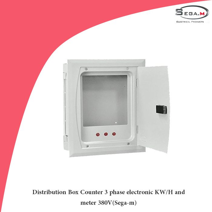 Distribution Box Counter 3 phase electronic KW/H and meter 380V(Sega-m)