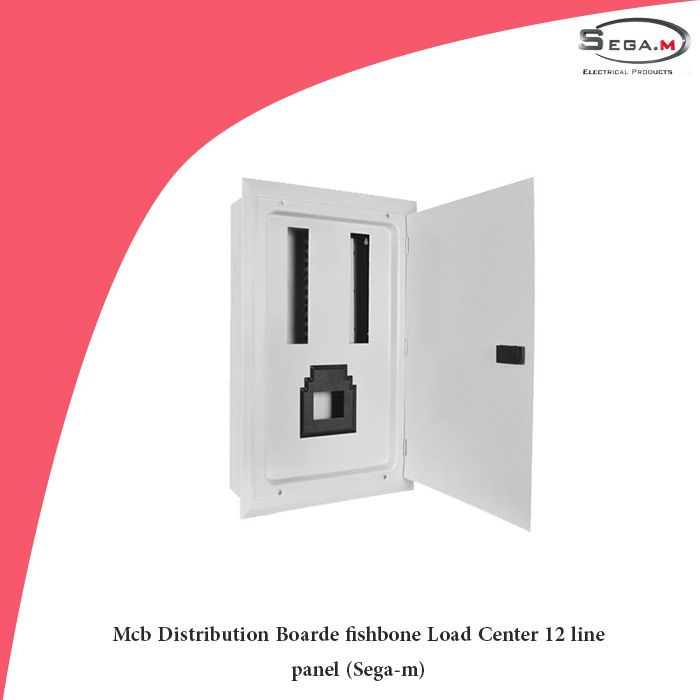 Mcb Distribution Boarde fishbone Load Center 12 line panel (Sega-m)