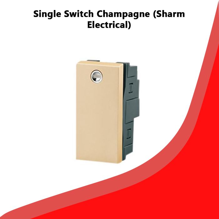 Single Switch Champagne (Sharm Electrical)