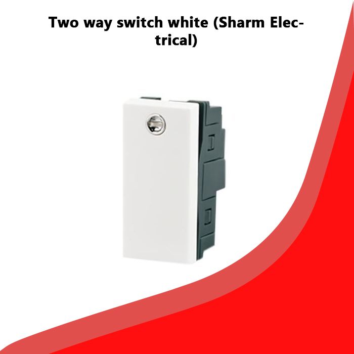 Two way switch white (Sharm Electrical)