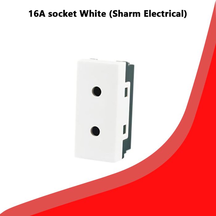 16A socket White (Sharm Electrical)